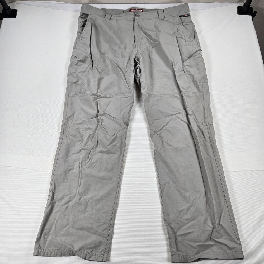 Simms Fishing Products Gray Outdoor Hiking‎ Fishing Pants Men's Size XXL